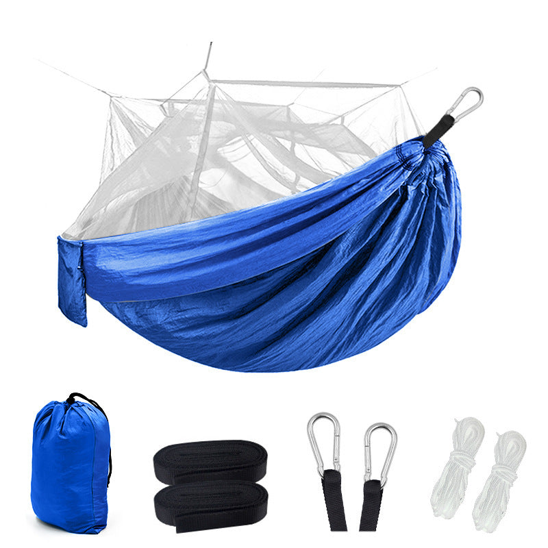 "Ultimative Outdoor-Camping-Hängematte mit Moskitonetz - Robustes 210T Nylon, 200kg Belastbarkeit, Leicht & Tragbar für Reisen und Abenteuer"