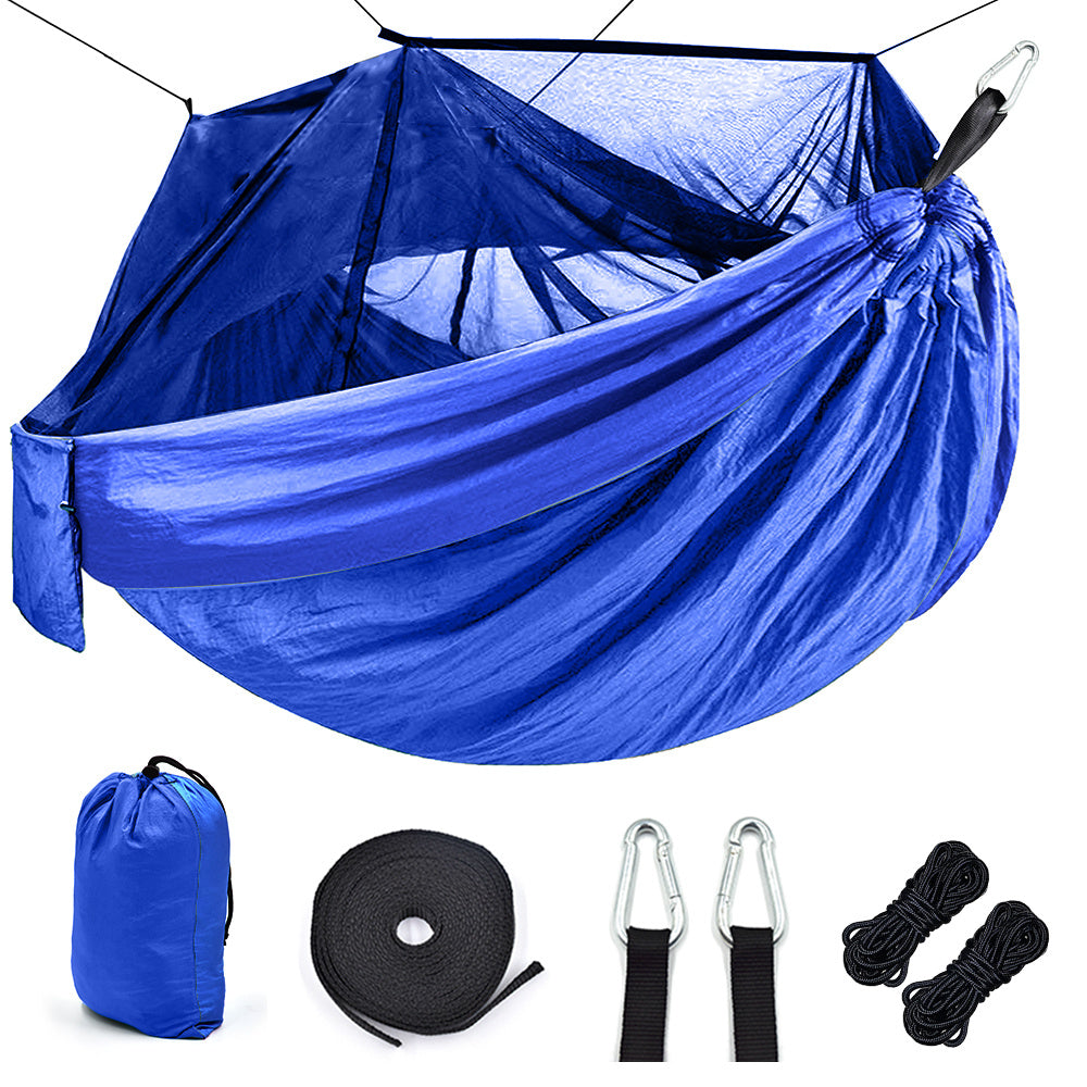 "Ultimative Outdoor-Camping-Hängematte mit Moskitonetz - Robustes 210T Nylon, 200kg Belastbarkeit, Leicht & Tragbar für Reisen und Abenteuer"