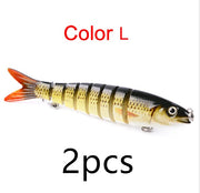 "Premium Hecht & Karpfen Angelköder - Robuste, Mehrteilige Hardbaits für Verbesserte Wurfweiten & Fischfang-Erfolg"