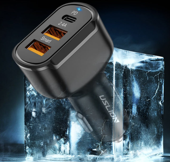 "Schnellladegerät fürs Auto - Mobiles Handy-Ladegerät mit USB-Anschluss, 3000 mA Ausgangsleistung"