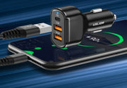 "Schnellladegerät fürs Auto - Mobiles Handy-Ladegerät mit USB-Anschluss, 3000 mA Ausgangsleistung"