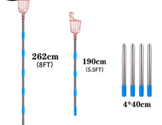 Detachable Stainless Steel Rod Fruit Picking Tool  Garden Tool