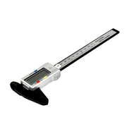 "Digitaler Tiefenmessschieber mit Elektronischer Anzeige, 150mm Messbereich, Hochpräzises Edelstahl-Mikrometer, Kohlefaser-Kaliber - Inklusive LCD-Display und Verpackung"