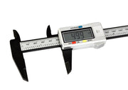 "Digitaler Tiefenmessschieber mit Elektronischer Anzeige, 150mm Messbereich, Hochpräzises Edelstahl-Mikrometer, Kohlefaser-Kaliber - Inklusive LCD-Display und Verpackung"