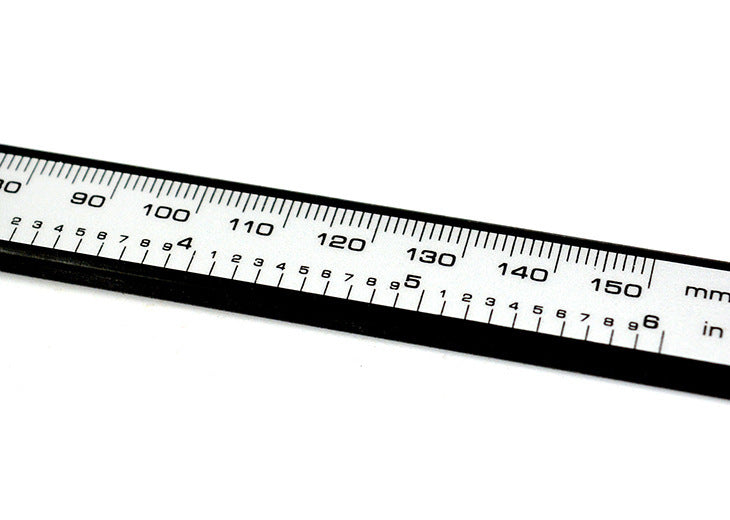 "Digitaler Tiefenmessschieber mit Elektronischer Anzeige, 150mm Messbereich, Hochpräzises Edelstahl-Mikrometer, Kohlefaser-Kaliber - Inklusive LCD-Display und Verpackung"