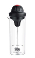 "Elektrischer Milchaufschäumer - Modern & Einfach - Aus bleifreiem Glas und Edelstahl - 50g Fassungsvermögen - Batteriebetrieben"