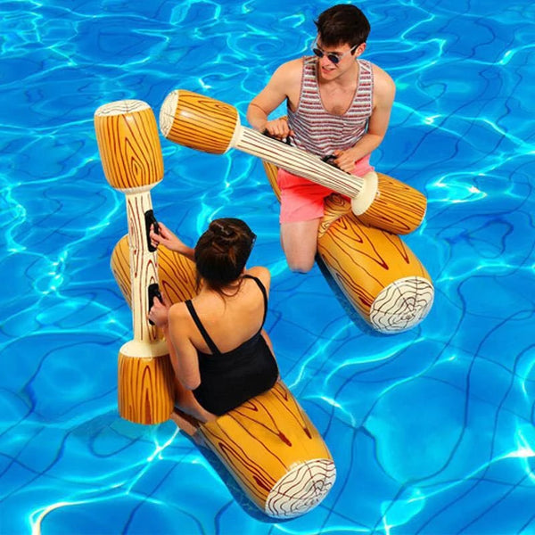 "Hochwertiges Aufblasbares Schwimmspielzeug-Set für Pool & Strand: Doppelkampf-Schwimmstangen & Ringe, Anti-Leck Design, Sicher & Langlebig, Ideal für Sommerpartys und Wassersport"