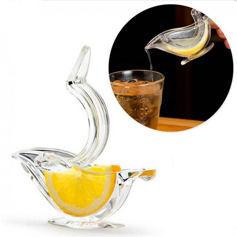 "Ergonomisches Acryl Zitronenpresse - Elegantes Vogel Design, Umweltfreundlich und Einfach zu Reinigen Küchenhelfer"