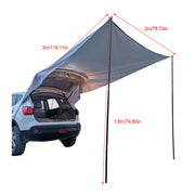 "Vielseitiges Auto-Heckzelt für Camping und Outdoor-Abenteuer - Wasserdicht, Leicht und Robust mit Eisenstange"