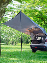 "Vielseitiges Auto-Heckzelt für Camping und Outdoor-Abenteuer - Wasserdicht, Leicht und Robust mit Eisenstange"