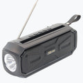 "Umweltfreundlicher Solar Bluetooth Lautsprecher mit Taschenlampe & Handyhalter, Staubdicht und Stoßfest, 1200mAh, Schnellladung"