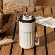 "Intelligente Digitale Thermosflasche - Tragbarer Edelstahl-Kaffeebecher, Auto-Isolierbecher, Vakuum-Flasche, 450ml Kapazität, Hitze- und Kältebeständig"