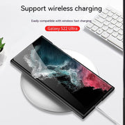 "Ultradünne Stoßfeste All-Inclusive Handyhülle mit Ständer in Eleganten Farben für Samsung"