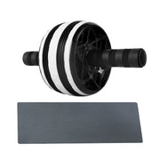 "Premium Stahl- und PU-Bauchmuskeltrainer-Rollset - Fitnessgerät für Büro & Zuhause"