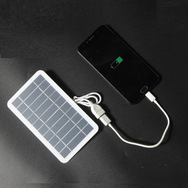 "2W 5V Tragbares, Minimalistisches Solarpanel-Ladegerät - Energieeffizient & Vielseitig für Unterwegs und Zuhause"
