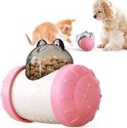 "Interaktives Haustier-Spielzeug: Hundesnack-Ball und Katzenfutter-Dispenser aus Gesundheitsfreundlichem Material, Mehrfunktionaler Fütterer, Einzigartiges Wackeldesign für Alle Hunde- und Katzengrößen"