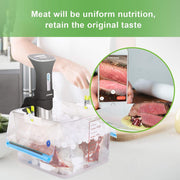 "Premium Vakuum-Kompositverpackungsbeutel, BPA-frei, Transparent mit Etiketten und Clips, Lebensmittel Frischhaltebeutel"