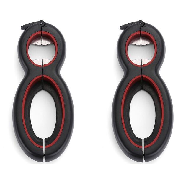 "Multifunktionaler 6-in-1 Dosenöffner - Einfache Handhabung, Ergonomisches Design, Ideal für Küche und Reisen"