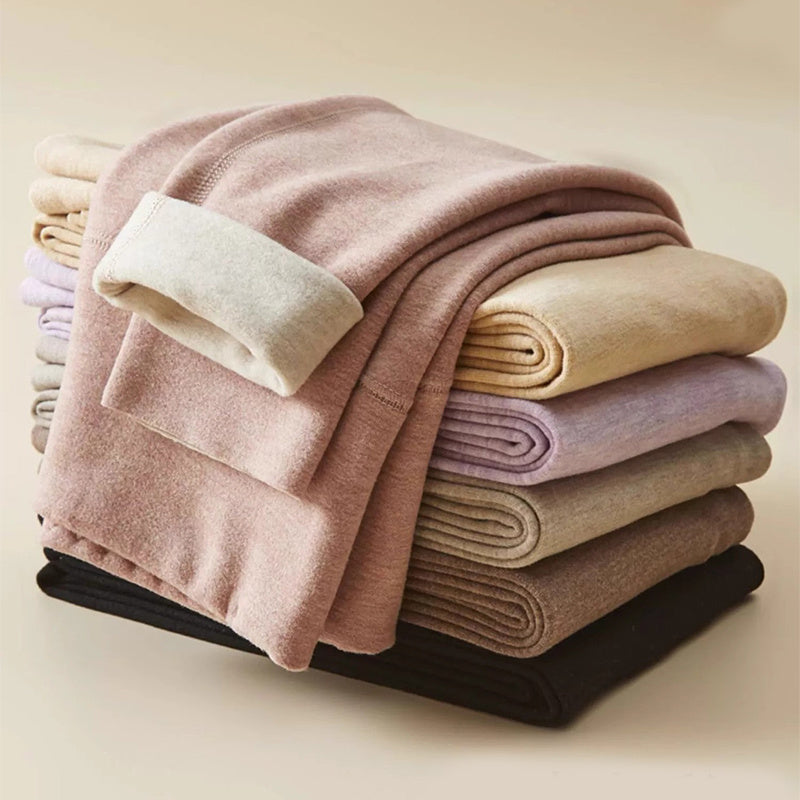 "Winter-Warme Damen Leggings aus Kaschmir und Samt - Hochtaillierte, Modische Slim Fit Hose in Vielfältigen Farben"