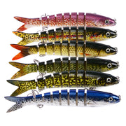 "Premium Hecht & Karpfen Angelköder - Robuste, Mehrteilige Hardbaits für Verbesserte Wurfweiten & Fischfang-Erfolg"