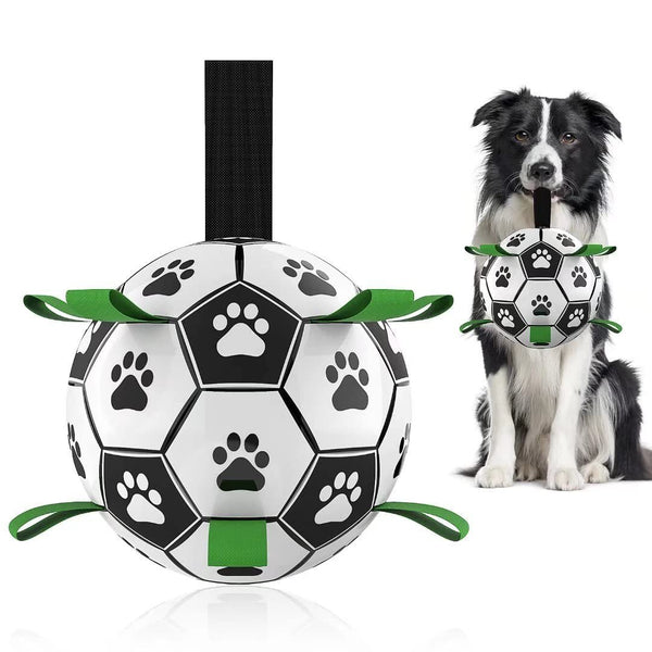 "Interaktives Fußballspielzeug für Hunde, Aufblasbarer Trainingsball, Sicher & Langlebig, Ideal für Große Hunde und Border Collies"