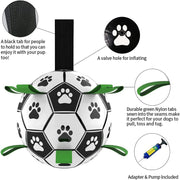 "Interaktives Fußballspielzeug für Hunde, Aufblasbarer Trainingsball, Sicher & Langlebig, Ideal für Große Hunde und Border Collies"