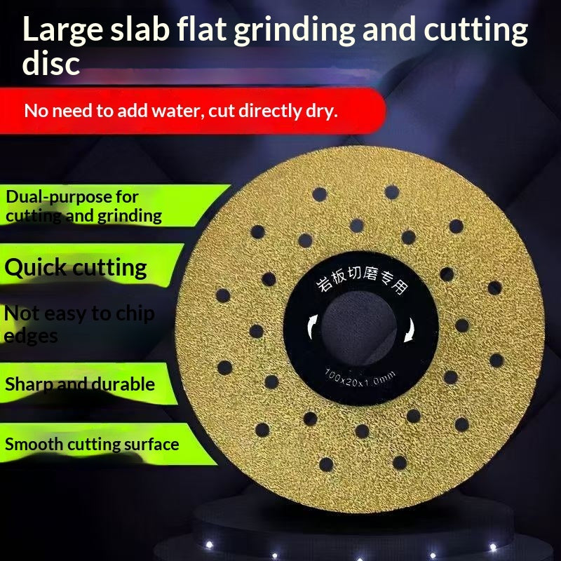 "Premium Goldener Sternenexplosion Schneidscheibe - Speziell für Steinplatten - Trimmen, Glätten & Polieren - 100mm Durchmesser"