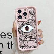 "Silikon Handyhülle in Vielfältigen Farben - DS Eye of God Design - Stoßfest, Anti-Fall & Anti-Fingerabdruck für Alle iPhone Modelle"