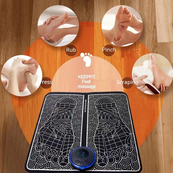 "Elektrisches Fußmassagegerät: Wiederaufladbar, Einfache Steuerung, 8 Modi - Sofortige Linderung für Müde Füße"