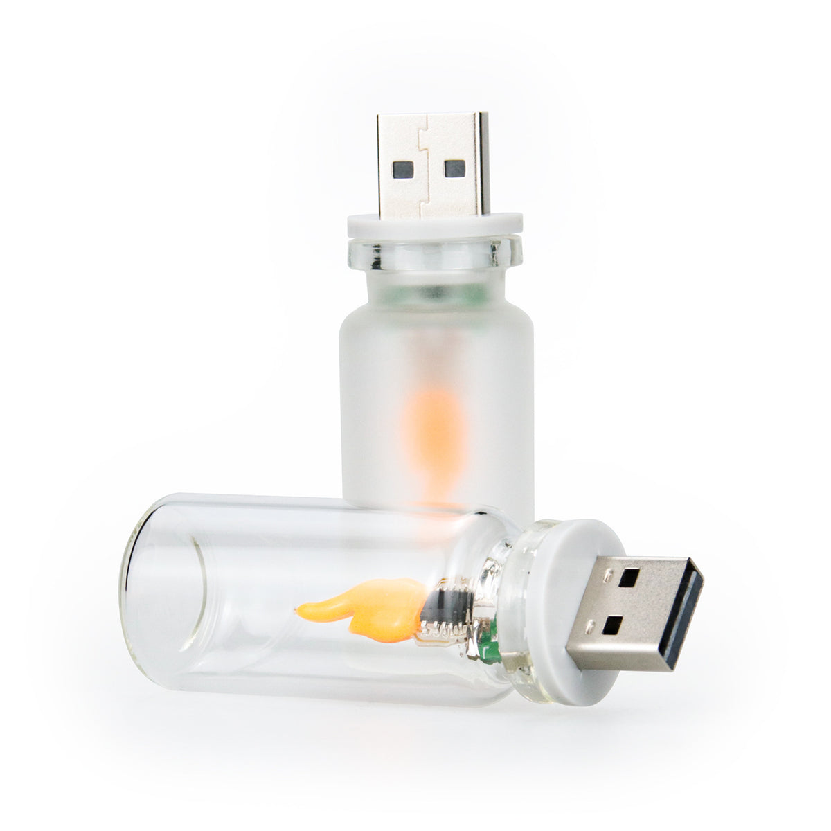"Sicherheits-LED-Kerze mit realistischer Flammen-Simulation: USB-Betriebene, Familienfreundliche Atmosphärenlicht"