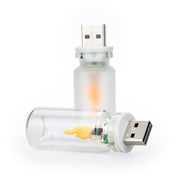 "Sicherheits-LED-Kerze mit realistischer Flammen-Simulation: USB-Betriebene, Familienfreundliche Atmosphärenlicht"