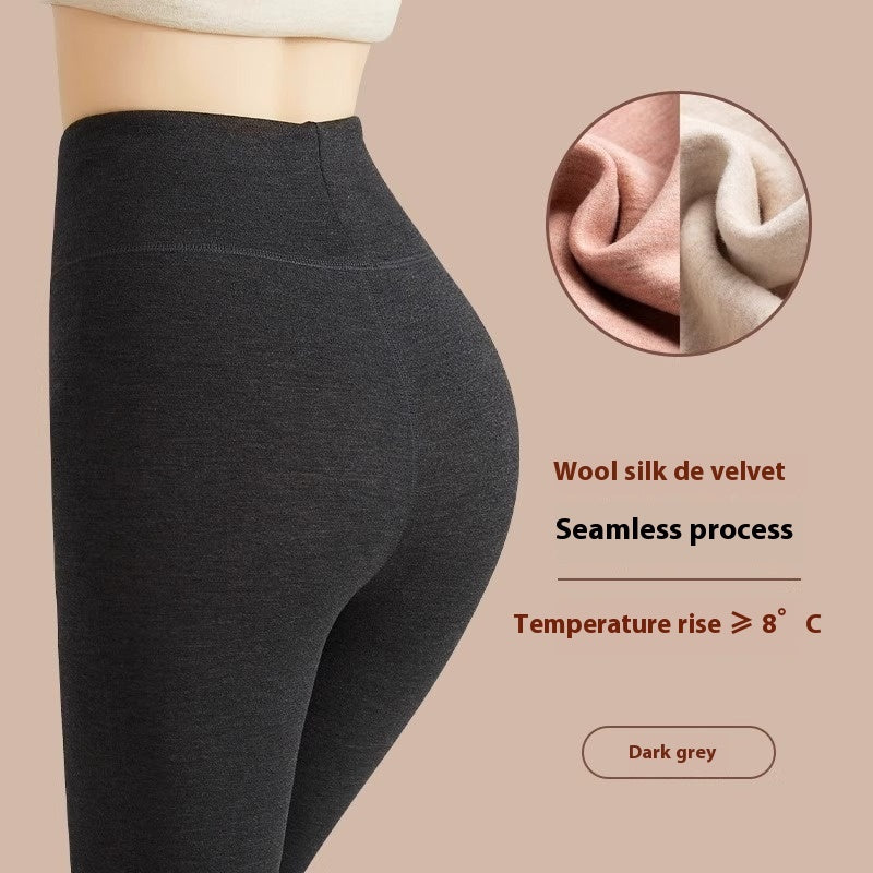 "Winter-Warme Damen Leggings aus Kaschmir und Samt - Hochtaillierte, Modische Slim Fit Hose in Vielfältigen Farben"