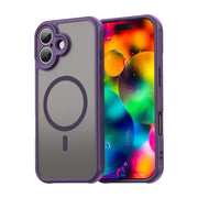 "All-in-One Robuste Matt TPU PC Magnetische Handyhülle - Stoßfest, Anti-Fall, Wärmeableitung für iPhone Modelle"