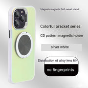 "Farbenfrohe 360° Drehbare Magnetische Handyhülle mit Klebehalterung und Legierungslinsenschutz für iPhone - Stoßfest, Wärmeableitung, Anti-Fall, Anti-Fingerabdruck"