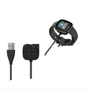 "Fitbit Versa3/Sense Magnetisches USB-Ladekabel - Schnellladung, Hohe Effizienz, Langlebig, 100cm Schwarz"