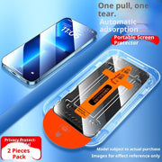 "Ultra-HD Gehärtetes Glas Bildschirmschutz Set - Staubfrei, Vollbildabdeckung für iPhone X bis 16 Pro Max - Inklusive Lagerung"