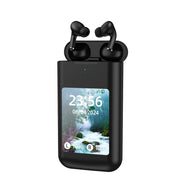 "Multifunktionaler Smart Power Bank In-Ear-Headset mit 28-Zoll Multimedia Display - Klarer Klang & Praktische Energieversorgung für Unterwegs"