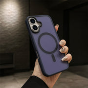 "Hautfreundliche Matte Magnetische Handyhülle, 2-in-1 PC Material, Kompatibel mit iPhone Modellen"