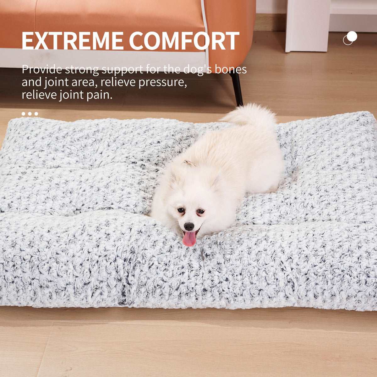 "Komfortables Hunde Bett aus Samtrosa mit Extra Weicher Baumwollfüllung und Waschbar"