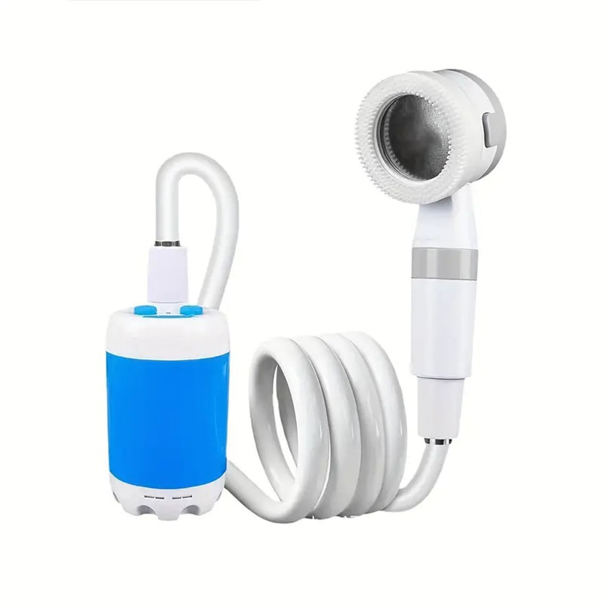 "Tragbare Elektrische Campingdusche - Wasserdicht & Wiederaufladbar mit 5000mAh Akku - Ideal für Wandern, Reisen und Outdoor-Aktivitäten"