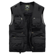 14 Taschen Sommer Neu Herren US Taktische Wander- und Angelweste Herren Fotografenweste Mesh-Cargo-Weste Ärmellose Jacke Werkzeugweste