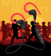 "BT-01 Big Horn Sportliches Bluetooth Headset - Kabellose Ohrhörer, Bluetooth 4.1, Leichtgewicht, HD-Anrufe, Lärmreduktion, 10m Reichweite, Farbauswahl"