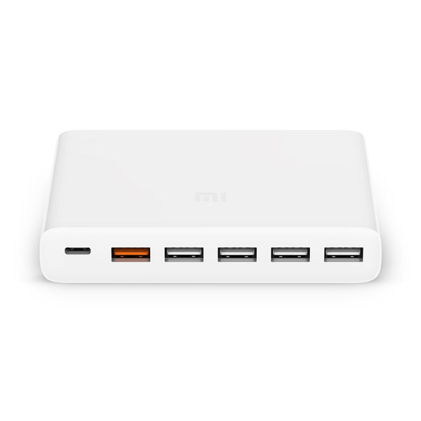 "Xiaomi Schnellladegerät mit 6 Ports - USB-Ax5, USB-Cx1, Leistungsstark und Effizient, Ideal für Vielbenutzer"