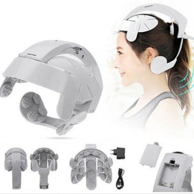 "Multifunktionale Elektrische Kopfmassagegerät - Brain-Massage-Maschine für Zuhause mit 4 Vibrationsstufen"