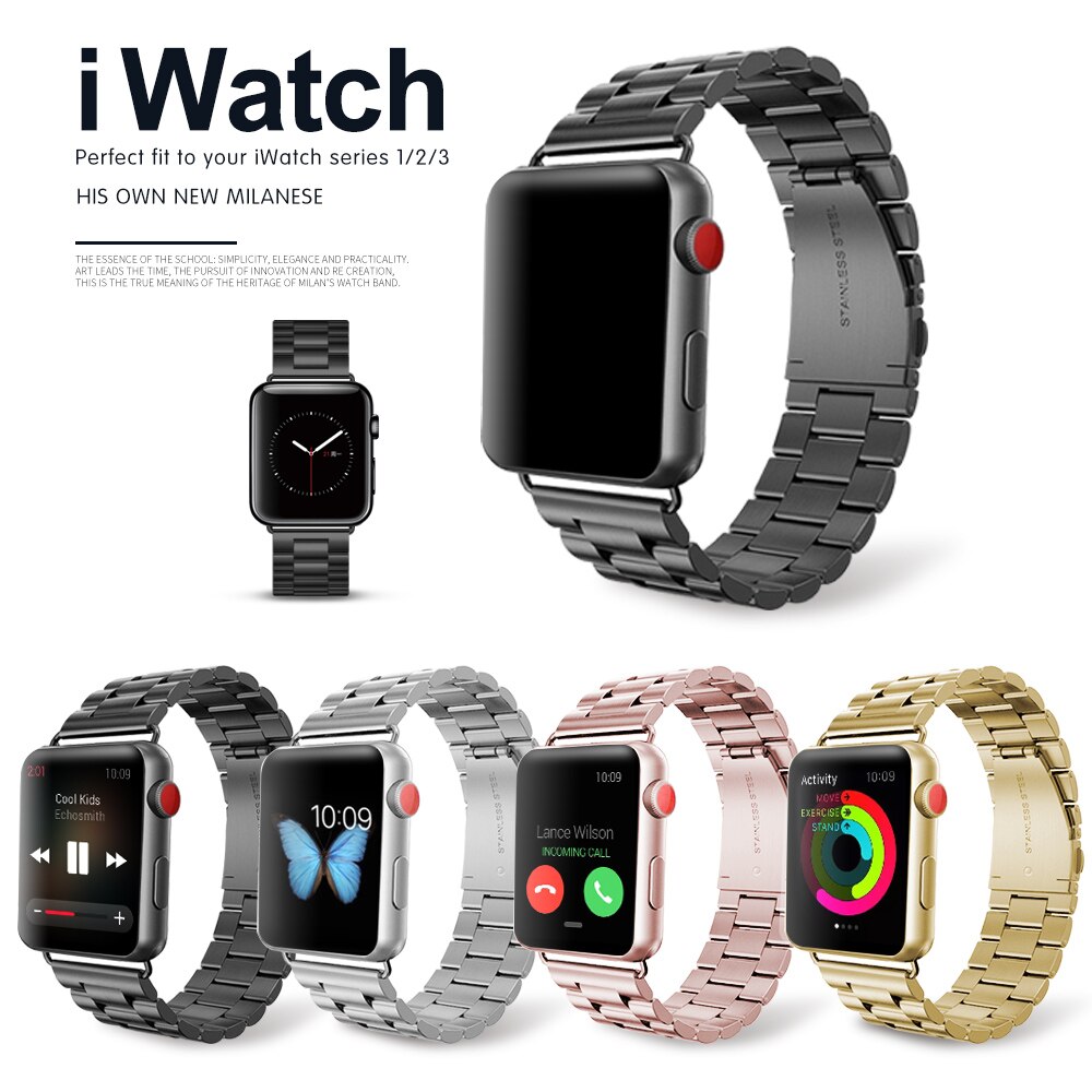 Elegantes Metallarmband für Apple Uhr