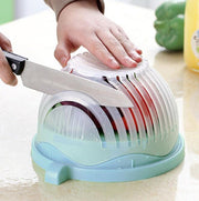 "Revolutionärer Salatschneider & Abtropfsieb: Schnell, Sicher & BPA-Frei für Perfekte Salate"