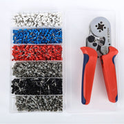 "Professionelles Kabelbinder-Pistole, Nadeltyp-Klemmenzange & 1500PCS Silber Rohrklemmen-Set, Werkzeugstahl, 0.25-10mm² Kapazität"