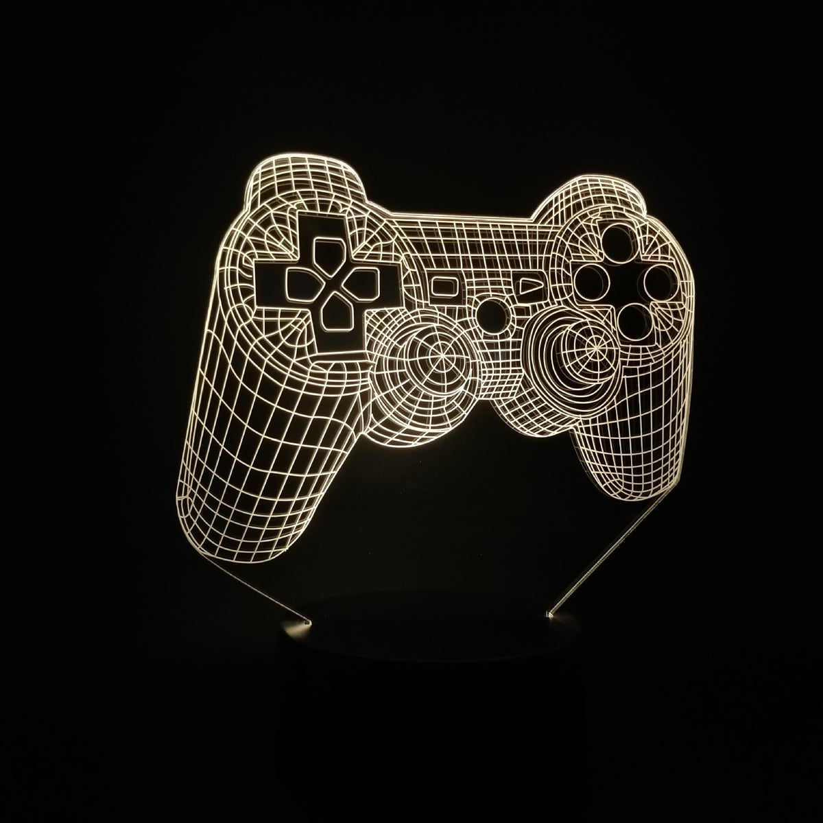 "Kreatives 3D Gamepad Nachtlicht Hauslampe mit Touch- und Fernbedienung, 7 Farbvarianten, USB-Kabel Inklusive"