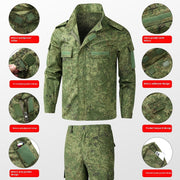 "Robuster Camouflage Arbeitskleidung-Anzug für Baustellen - Mesh Material, Trendige Farbe, Größen 165-190"