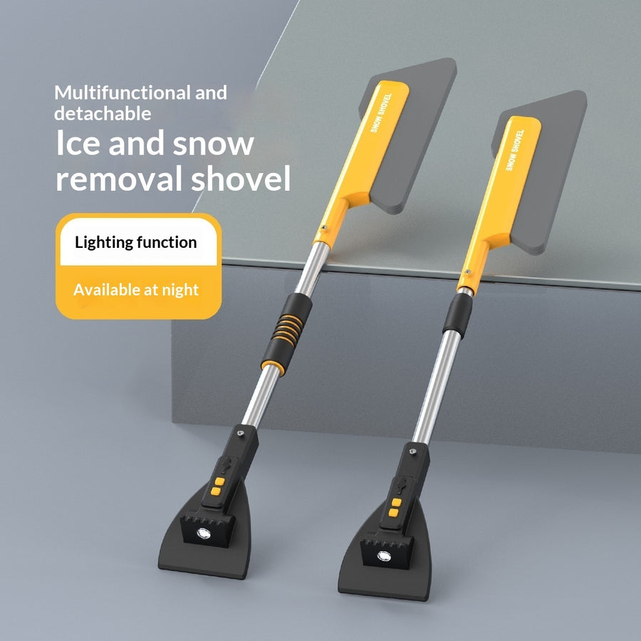"Multifunktionale Teleskop-Schneeschaufel zum Entfrosten und Enteisen von Autos - Universell einsetzbar"